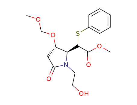(2S,3S)-1-(2-hydroxyethyl)-3-methoxymethoxy-2-(methoxycarbonylphenylthio)methylpyrrolidin-5-one