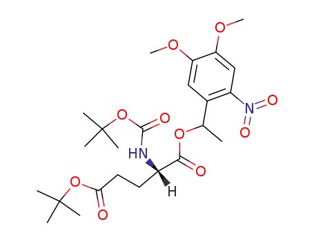1-<1-(4',5'-dimethoxy-2'-nitrophenyl)ethyl> 5-tert-butyl N-(tert-butoxycarbonyl)glutamate