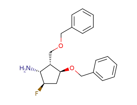 <1R-(1α,2β,3α,4β)>-5-fluoro-3-(phenylmethoxy)-2-<(phenylmethoxy)methyl>-1-cyclopentanamine