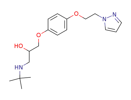 1-tert-butylamino-3-[4-[2-(1-pyrazolyl)ethoxy]phenoxy]-2-propanol