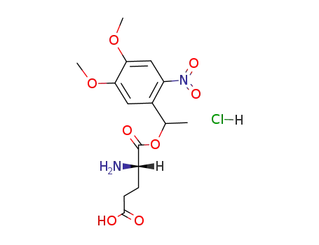 1-<1-(4',5'-dimethoxy-2'-nitrophenyl)ethyl> hydrogen glutamate hydrochloride