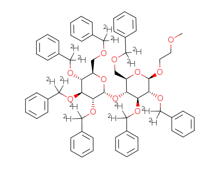 (2-Methoxyethyl)-2,3,6-tri-O-<α,α-D2>benzyl-4-O-(2,3,4,6-tetra-O-<α,α-D2>benzyl-α-D-glucopyranosyl)-β-D-glucopyranosid