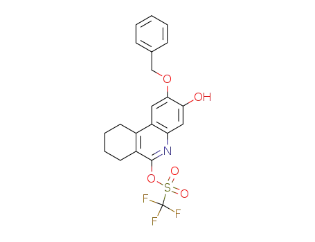 2-(Benzyloxy)-3-hydroxy-6-<<(trifluoromethyl)sulfonyl>oxy>-7,8,9,10-tetrahydrophenanthridine