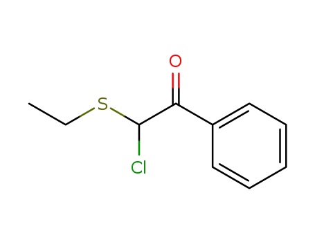 Molecular Structure of 82834-04-6 (Ethanone, 2-chloro-2-(ethylthio)-1-phenyl- (9CI))