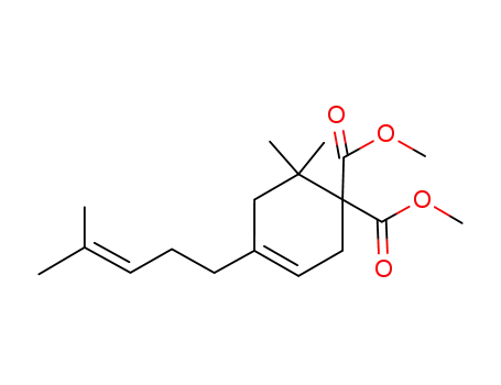 6,6-Dimethyl-4-(4-methyl-pent-3-enyl)-cyclohex-3-ene-1,1-dicarboxylic acid dimethyl ester