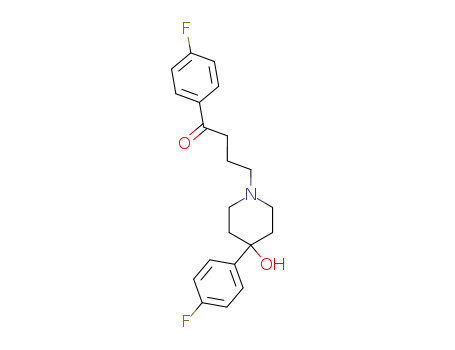 Molecular Structure of 803-45-2 (1-Butanone,1-(4-fluorophenyl)-4-[4-(4- fluorophenyl)-4-hydroxy-1-piperidinyl]- )