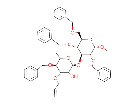 Methyl 3-O-(3-O-allyl-4-O-benzyl-α-L-rhamnopyranosyl)-2,4,6-tri-O-benzyl-α-D-glucopyranoside