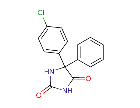 Molecular Structure of 6325-69-5 (5-(4-chlorophenyl)-5-phenylimidazolidine-2,4-dione)