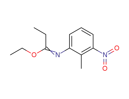 Molecular Structure of 87885-86-7 (ethyl N-(2-methyl-3-nitrophenyl)proponimidate)