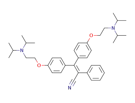 Benzeneacetonitrile,
a-[bis[4-[2-[bis(1-methylethyl)amino]ethoxy]phenyl]methylene]-