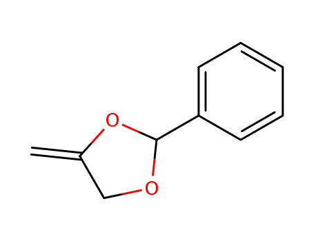 Molecular Structure of 4362-26-9 (1,3-Dioxolane, 4-methylene-2-phenyl-)