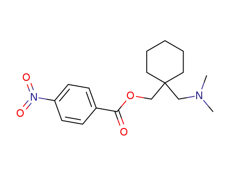 Molecular Structure of 39943-34-5 ({1-[(dimethylamino)methyl]cyclohexyl}methyl 4-nitrobenzoate)
