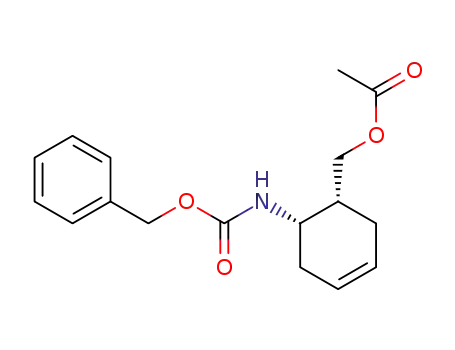 Carbamic acid, [(1R,6S)-6-[(acetyloxy)methyl]-3-cyclohexen-1-yl]-,
phenylmethyl ester, rel-