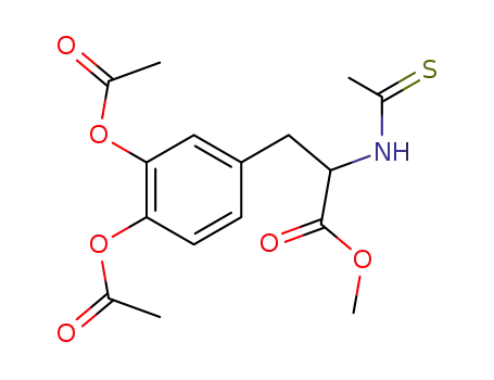 3-(3,4-Diacetoxy-phenyl)-2-thioacetylamino-propionic acid methyl ester
