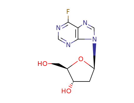 6-fluoro-9-(2-deoxy-β-D-erythro-pentofuranosyl)purine