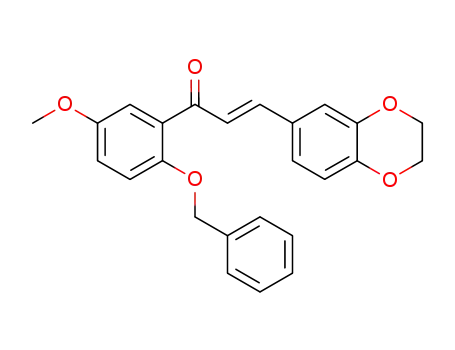 1-(2-benzyloxy-5-methoxyphenyl)-3-(6-benzodioxan-1,4-yl)propenone