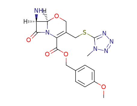 (6<i>R</i>)-7<i>t</i>-amino-3-(1-methyl-1<i>H</i>-tetrazol-5-ylsulfanylmethyl)-8-oxo-(6<i>r</i><i>H</i>)-5-oxa-1-aza-bicyclo[4.2.0]oct-2-ene-2-carboxylic acid 4-methoxy-benzyl ester