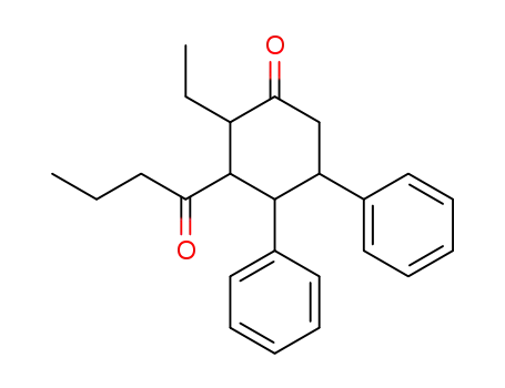 3-Butyryl-2-ethyl-4,5-diphenyl-cyclohexanone