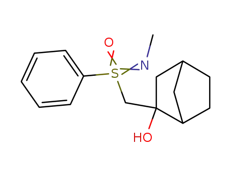 Molecular Structure of 42764-67-0 (Bicyclo[2.2.1]heptan-2-ol, 2-[(N-methyl-S-phenylsulfonimidoyl)methyl]-)