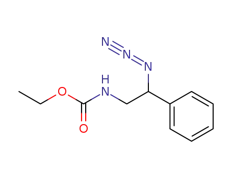 Molecular Structure of 89146-29-2 (Carbamic acid, (2-azido-2-phenylethyl)-, ethyl ester)