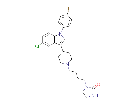 2-Imidazolidinone,
1-[4-[4-[5-chloro-1-(4-fluorophenyl)-1H-indol-3-yl]-1-piperidinyl]butyl]-