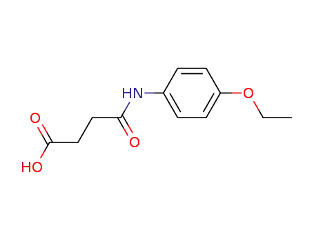 Molecular Structure of 59256-45-0 (4-(4-ETHOXYANILINO)-4-OXOBUTANOIC ACID)