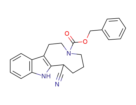 3-benzyloxycarbonyl-1,2,3,4,5,6,7,8-octahydroazonino<5,4-b>indol-7-carbonsaurenitril