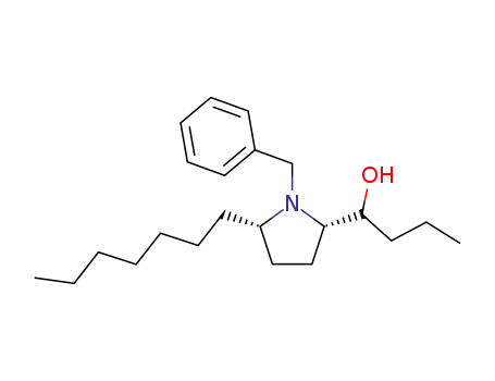 (2S)-cis-1-benzyl-2-(1-hydroxybutyl)-5-heptylpyrrolidine