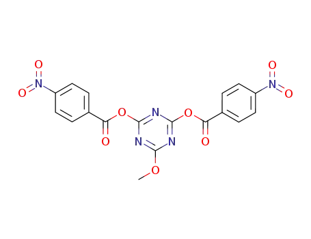 1,3,5-Triazine-2,4-diol, 6-methoxy-, bis(4-nitrobenzoate) (ester)
