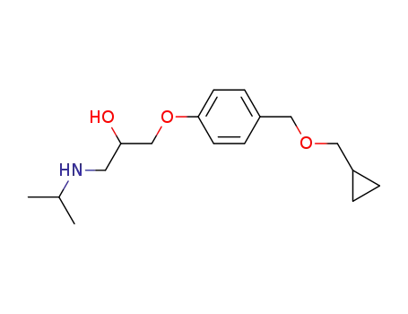 Molecular Structure of 63659-22-3 (1-[4-[(Cyclopropylmethoxy)methyl]phenoxy]-3-[(1-methylethyl)amino]-2-propanol)