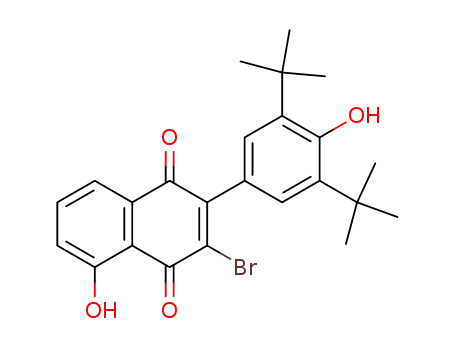 1,4-Naphthalenedione,
2-[3,5-bis(1,1-dimethylethyl)-4-hydroxyphenyl]-3-bromo-5-hydroxy-