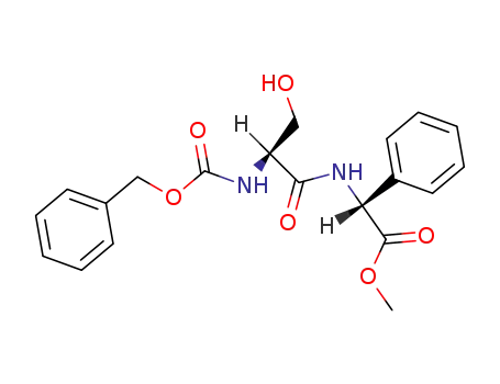Molecular Structure of 88143-83-3 (Glycine, D-2-phenyl-N-[N-[(phenylmethoxy)carbonyl]-L-seryl]-, methyl
ester)