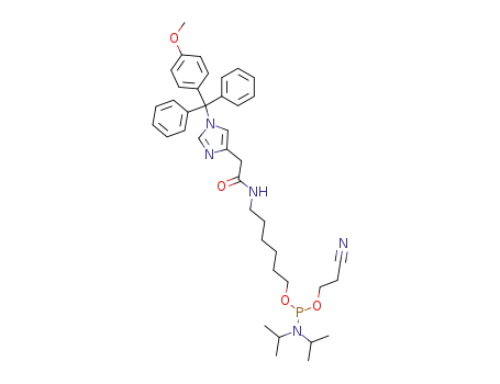 N<sup>6</sup>-<<1-(4-Methoxytriphenylmethyl)imidazol-4-yl>acetyl>-6-aminohexyl-2-cyanoethyl N,N-diisopropylphosphoramidite