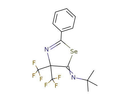 5-(tert-Butylimino)-2-phenyl-4,4-bis(trifluormethyl)-Δ<sup>2</sup>-1,3-selenazolin