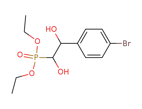 Molecular Structure of 97006-84-3 ([2-(4-Bromo-phenyl)-1,2-dihydroxy-ethyl]-phosphonic acid diethyl ester)