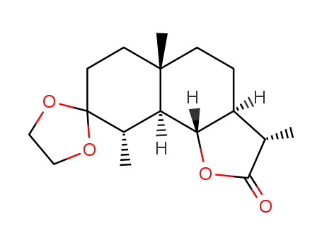 3,3-ethylenedioxy-4β,5α,7α,11β-eudesman-12,6α-olide