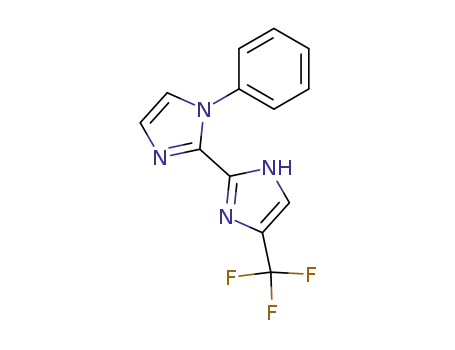 Molecular Structure of 123125-04-2 (1-Phenyl-4'-trifluoromethyl-1H,1'H-[2,2']biimidazolyl)