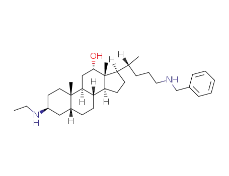N-benzyl-(3β,5β,12α)-3-ethylamino-12-hydroxy-cholan-24-amine