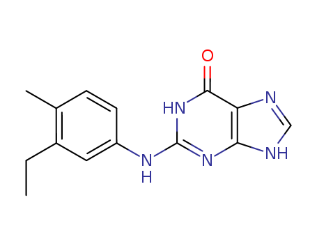 1,9-DIHYDRO-2-((3-ETHYL-4-METHYLPHENYL)AMINO)-6H-PURIN-6-ONE