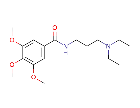 Molecular Structure of 113651-11-9 (3,4,5-trimethoxy-benzoic acid-(3-diethylamino-propylamide))