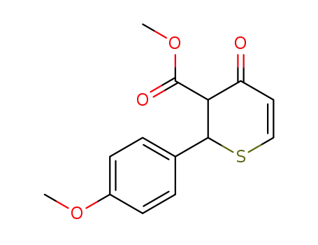 2-(4-Methoxy-phenyl)-4-oxo-3,4-dihydro-2H-thiopyran-3-carboxylic acid methyl ester