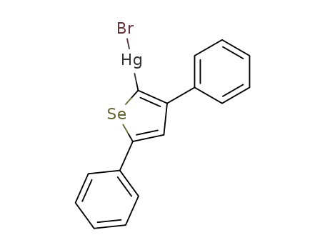 3,5-diphenyl-selenophen-2-ylmercury <sup>(1+)</sup>; bromide