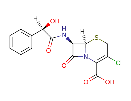 (6<i>R</i>)-3-chloro-7<i>t</i>-((<i>R</i>)-2-hydroxy-2-phenyl-acetylamino)-8-oxo-(6<i>r</i><i>H</i>)-5-thia-1-aza-bicyclo[4.2.0]oct-2-ene-2-carboxylic acid