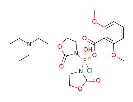 Molecular Structure of 77331-20-5 (C<sub>15</sub>H<sub>18</sub>ClN<sub>2</sub>O<sub>9</sub>P*C<sub>6</sub>H<sub>15</sub>N)