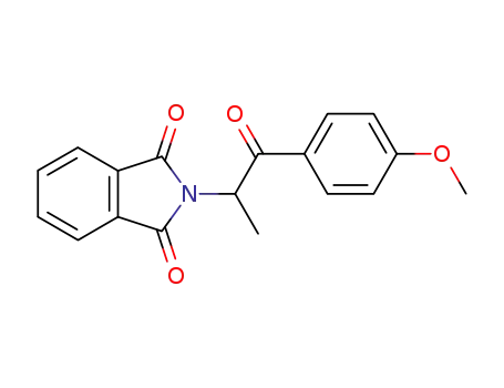 Molecular Structure of 19427-11-3 ((4-Methoxyphenyl)-(1-phthalimidoethyl)-keton)