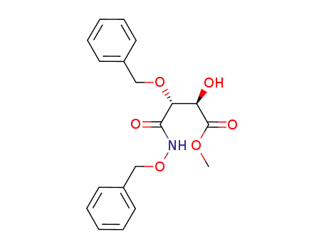 methyl[2R-(R*,R*)]-2-hydroxy-4-oxo-3-phenylmethoxy-4-[(phenylmethoxy)-amino]-butanoate