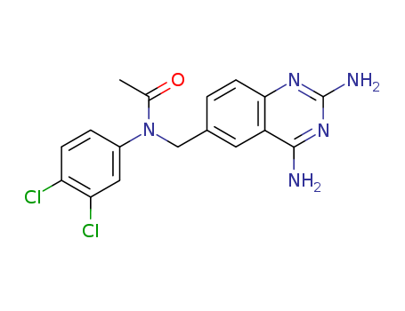 N-[(2,4-diaminoquinazolin-6-yl)methyl]-N-(3,4-dichlorophenyl)acetamide cas  52128-26-4