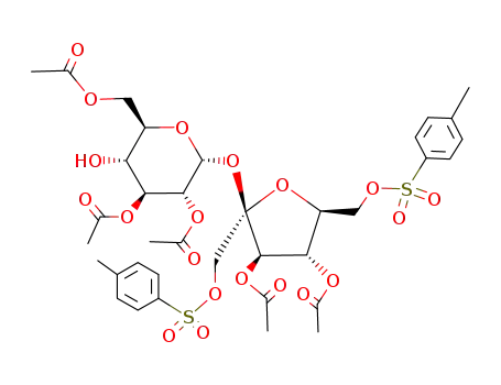 2,3,6,3',4'-Penta-O-acetyl-1',6'-di-O-tosylsucrose
