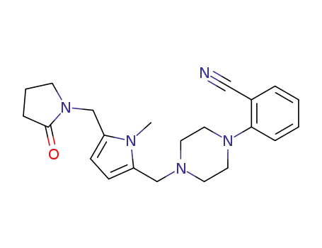 2-{4-[1-Methyl-5-(2-oxo-pyrrolidin-1-ylmethyl)-1H-pyrrol-2-ylmethyl]-piperazin-1-yl}-benzonitrile
