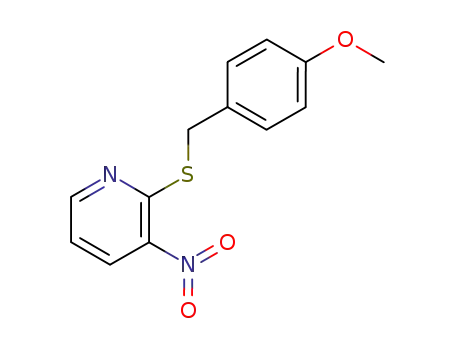 Pyridine, 2-[[(4-methoxyphenyl)methyl]thio]-3-nitro-